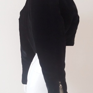 Vintage Oaks by Ferré fekete bársony dzseki M méret - ruha & divat - női ruha - kabát - Meska.hu