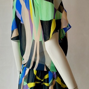 Vintage Diane Von Fürstenberg bohém selyem ruha S méret - ruha & divat - női ruha - ruha - Meska.hu