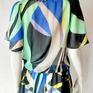 Vintage Diane Von Fürstenberg bohém selyem ruha S méret - ruha & divat - női ruha - ruha - Meska.hu