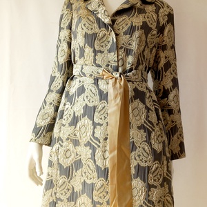 Schumacher elegáns kabát selyem övvel L méret - Meska.hu