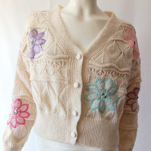 Luisa Spagnioli himzett kardigán M méret - Meska.hu