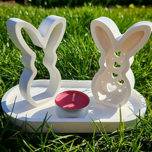 Húsvéti asztaldísz nyúl szett - ünnepi díszek, dekorációk - húsvéti díszek és dekorációk - húsvéti tálalás - Meska.hu