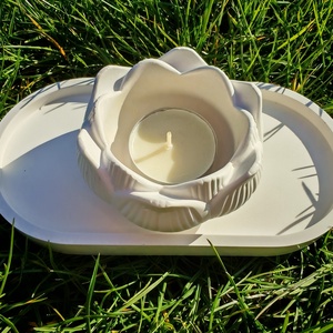 Lótusz virág gyertyatartó - otthon & életmód - gyertya, illat, aroma - mécses és mécsestartó - Meska.hu