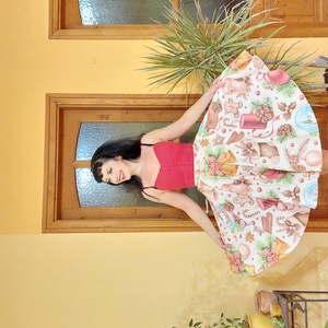 Pinup Rockabilly szoknya karácsonyi mintás  - karácsony - karácsonyi ruházat - Meska.hu