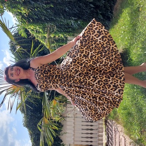 Pinup Rockabilly ruha leopard mintás  - ruha & divat - női ruha - ruha - Meska.hu
