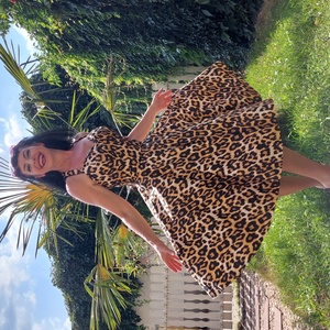 Pinup Rockabilly ruha leopard mintás  - ruha & divat - női ruha - ruha - Meska.hu