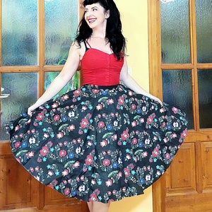 Folk Rockabilly szoknya matyó mintás, Ruha & Divat, Női ruha, Szoknya, Varrás, Meska
