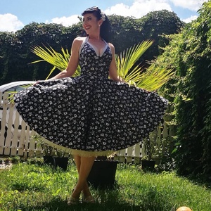 Pinup Rockabilly LIMITÁLT koponyás  goth  rock  skull - ruha & divat - női ruha - ruha - Meska.hu