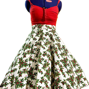 Pinup Rockabilly szoknya LIMITÁLT Vintage retro karácsonyi mintás  - ruha & divat - női ruha - szoknya - Meska.hu