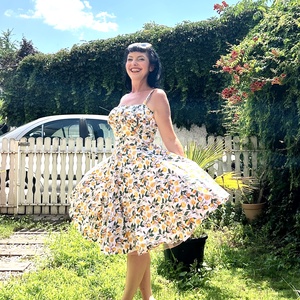 Pinup Rockabilly ruha,  citromos  - ruha & divat - női ruha - ruha - Meska.hu