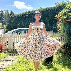 Pinup Rockabilly ruha,  citromos  - ruha & divat - női ruha - ruha - Meska.hu