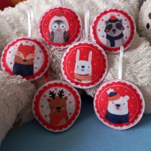 Téli szett Mikulásra, karácsonyra, Karácsony, Karácsonyi lakásdekoráció, Karácsonyfadíszek, Varrás, MESKA