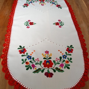 Matyó terítő (futó) 4590 cm - otthon & életmód - dekoráció - asztal és polc dekoráció - asztaldísz - Meska.hu
