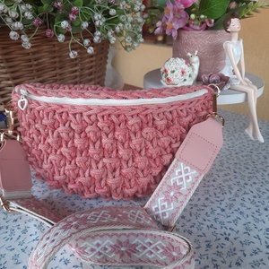 Horgolt crossbody, Táska & Tok, Kézitáska & válltáska, Alkalmi táska, Horgolás, MESKA