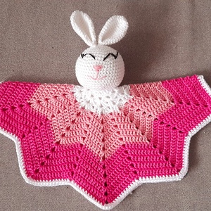 Nyuszis szundikendő  - játék & sport - 3 éves kor alattiaknak - alvóka & rongyi - Meska.hu