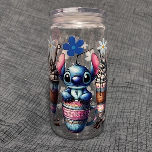 Stitch szívószálas pohár, Otthon & Életmód, Konyhafelszerelés, tálalás, Tálalás, Pohár, Mindenmás, MESKA