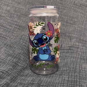 Stitch szívószálas pohár, Otthon & Életmód, Konyhafelszerelés, tálalás, Tálalás, Pohár, Mindenmás, MESKA