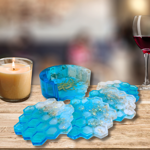 Méhrácsos poháralátét szett, Otthon & Életmód, Konyhafelszerelés, tálalás, Tálalás, Tányér- és poháralátét, Mindenmás, MESKA