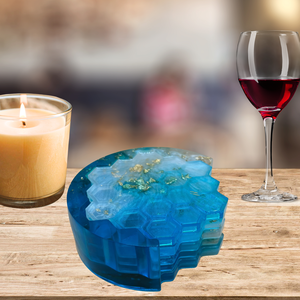 Méhrácsos poháralátét szett - otthon & életmód - konyhafelszerelés, tálalás - tálalás - tányér- és poháralátét - Meska.hu