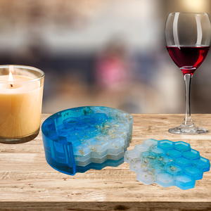 Méhrácsos poháralátét szett - otthon & életmód - konyhafelszerelés, tálalás - tálalás - tányér- és poháralátét - Meska.hu