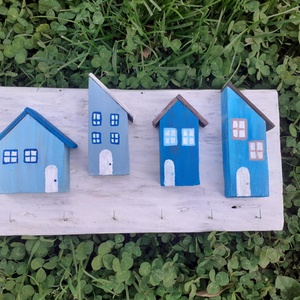 Fali kulcstartó , Otthon & Életmód, Dekoráció, Fali és függő dekoráció, Fali kulcstartó, Famegmunkálás, Festészet, MESKA