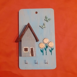 Fali kulcstartó , Otthon & Életmód, Dekoráció, Fali és függő dekoráció, Fali kulcstartó, Famegmunkálás, Festészet, MESKA