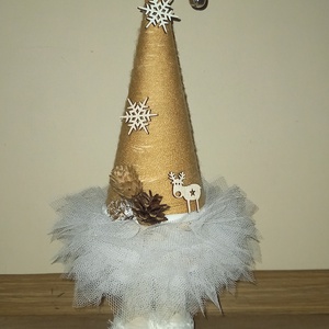 Fenyőmanó asztaldísz - otthon & életmód - dekoráció - asztal és polc dekoráció - asztaldísz - Meska.hu