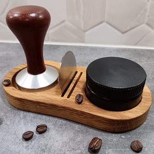 Tamper, disztribútor és szűrőlap tartó - otthon & életmód - konyhafelszerelés, tálalás - konyhai tárolás - tea & kávé tárolás - Meska.hu