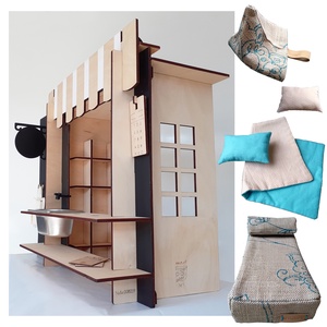 Többfunkciós szerepjáték alapszett, + ajándék babaház készlet a dobozban - játék & sport - szerepjáték - Meska.hu