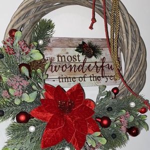 Karácsonyi kopogtató - karácsony - adventi díszek - adventi ajtódísz - Meska.hu