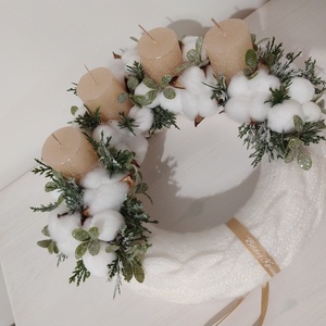 Adventi koszorú - karácsony - adventi díszek - adventi koszorú - Meska.hu