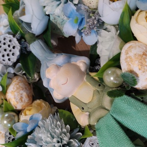 Tavaszi kopogtató - otthon & életmód - dekoráció - ajtó- és ablak dekoráció - ajtódísz & kopogtató - Meska.hu