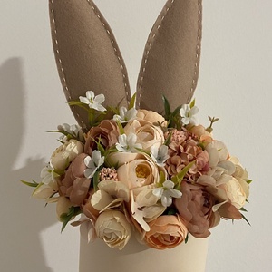 Nyulas virágbox - otthon & életmód - dekoráció - asztal és polc dekoráció - díszdoboz - Meska.hu