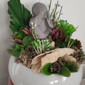 Buddhás asztaldísz - otthon & életmód - dekoráció - asztal és polc dekoráció - asztaldísz - Meska.hu