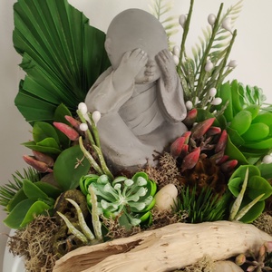 Buddhás asztaldísz - otthon & életmód - dekoráció - asztal és polc dekoráció - asztaldísz - Meska.hu