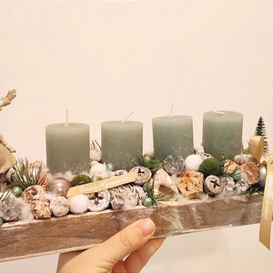 Adventi tál - karácsony - adventi díszek - adventi koszorú - Meska.hu