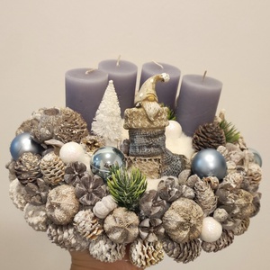 Adventi koszorú  - karácsony - adventi díszek - adventi koszorú - Meska.hu