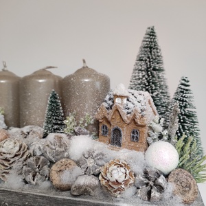 Adventi box - karácsony - adventi díszek - adventi koszorú - Meska.hu