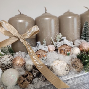 Adventi box - karácsony - adventi díszek - adventi koszorú - Meska.hu