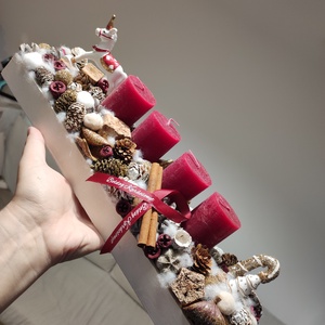 Hintalovas adventi tál, Karácsony, Adventi díszek, Adventi asztaldísz, Mindenmás, MESKA