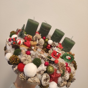 Adventi koszorú  - karácsony - adventi díszek - adventi koszorú - Meska.hu