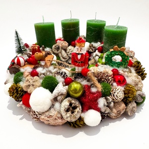 Adventi koszorú  - Meska.hu