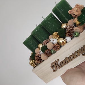 Adventi box - karácsony - adventi díszek - adventi gyertyadíszek és koszorúdíszek - Meska.hu