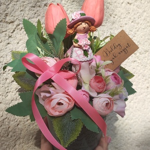 Anyák napi ajándék, Otthon & Életmód, Virágdekoráció, Virágdíszek, Asztali virágdísz, , MESKA