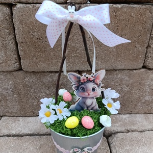 Húsvéti asztaldisz 25x13cm, Ünnepi díszek, dekorációk, Húsvéti díszek és dekorációk, Húsvéti asztaldíszek, Mindenmás, MESKA