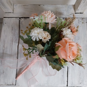 Barack Menyasszonyi csokor - esküvő - menyasszonyi- és dobócsokor - Meska.hu