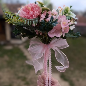 rózsás dobócsokor - esküvő - menyasszonyi- és dobócsokor - Meska.hu