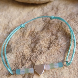 hematit szives zsinórkarkötő, Ékszer, Karkötő, Gyöngyös karkötő, , MESKA