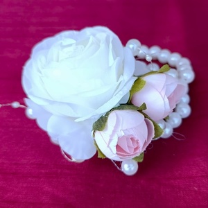 Lány tanú/ Koszorúslány csuklódísz vintage színben, Esküvő, Meghívó & Kártya, Tanú felkérő, , MESKA