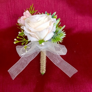 Vőlegény/ Tanú kitűző vintage stílusban - Meska.hu